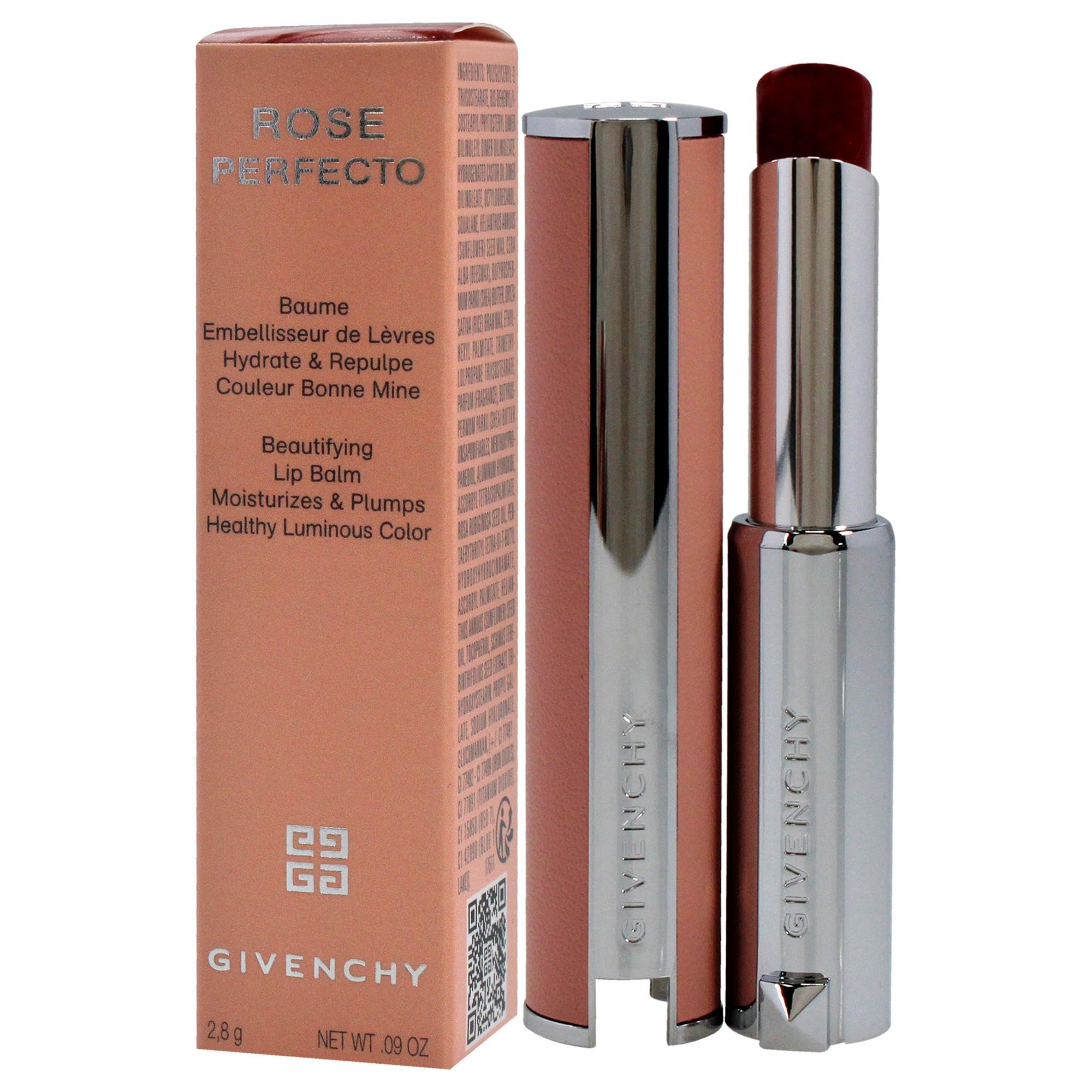 Amazon.com : Givenchy Rose Perfecto Plumping Lip Balm - N37 Rouge